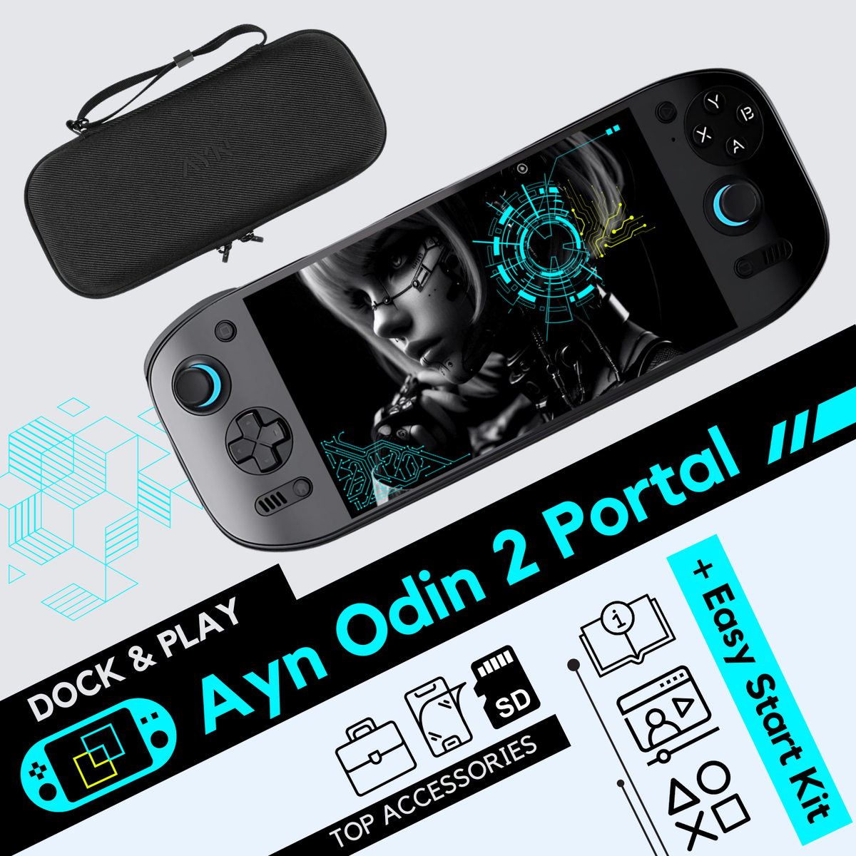 Ayn Odin 2 Portal • Advance Pack - Retrogaming Android Console Ayn Odin 2 Portal • Advance Pack - Retrogaming Android Console