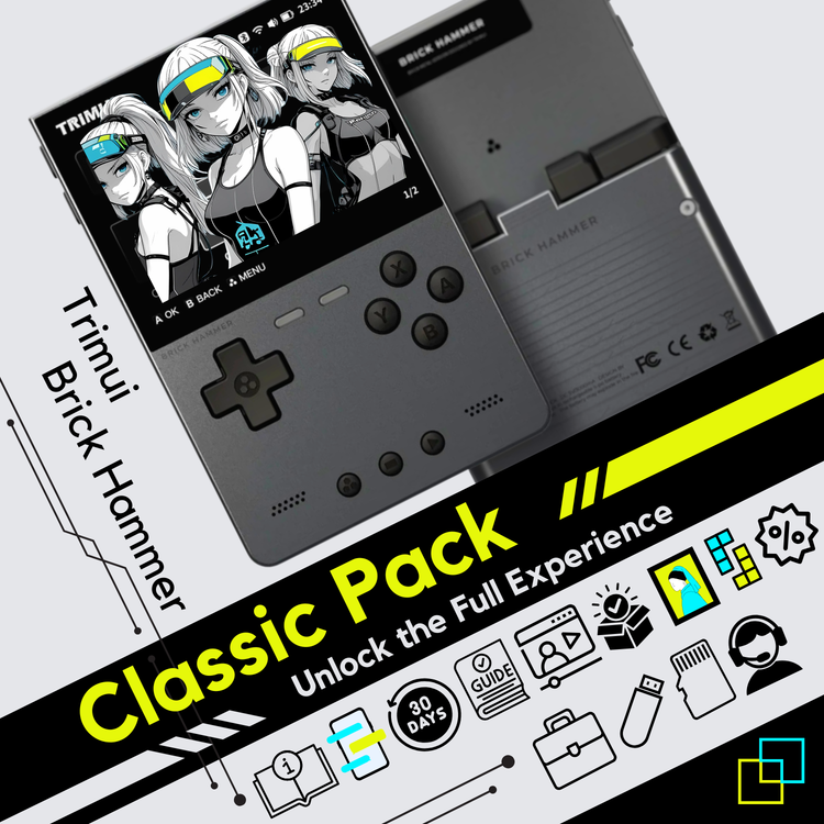 Trimui Classic Pack • Retrogaming Portable Console - Brick Hammer, Smart Pro