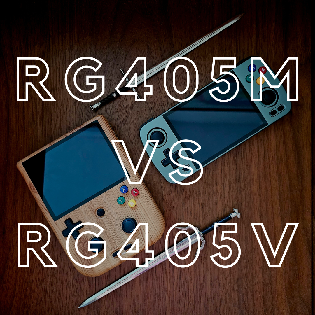 The retro gaming shock: RG405M or RG405V?