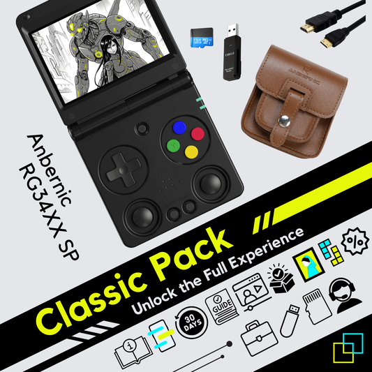Anbernic RG34XX SP • Classic Pack - Retrogaming Portable Console