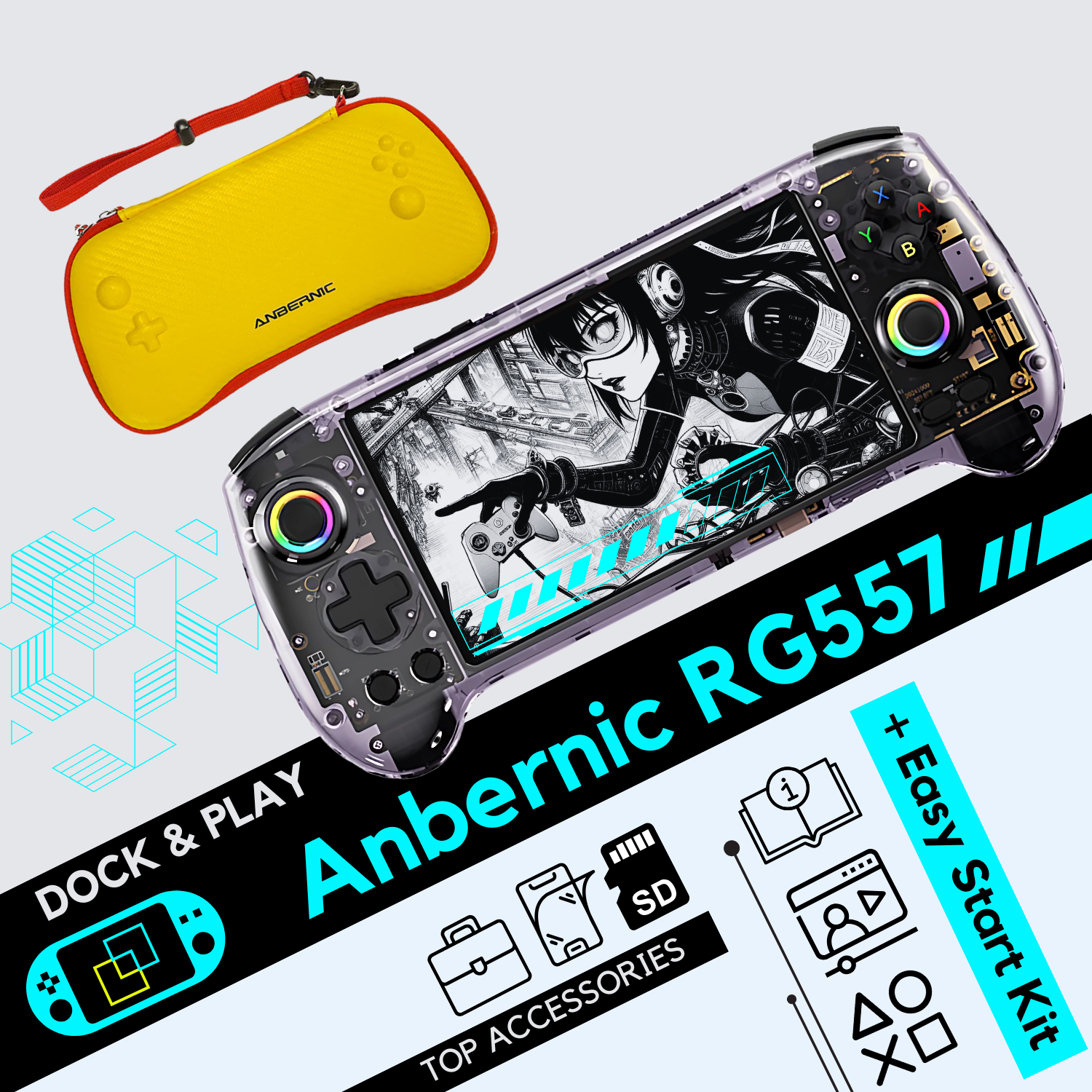 Anbernic RG557 • Advance Pack - Retrogaming Android Console Anbernic RG557 • Advance Pack - Retrogaming Android Console