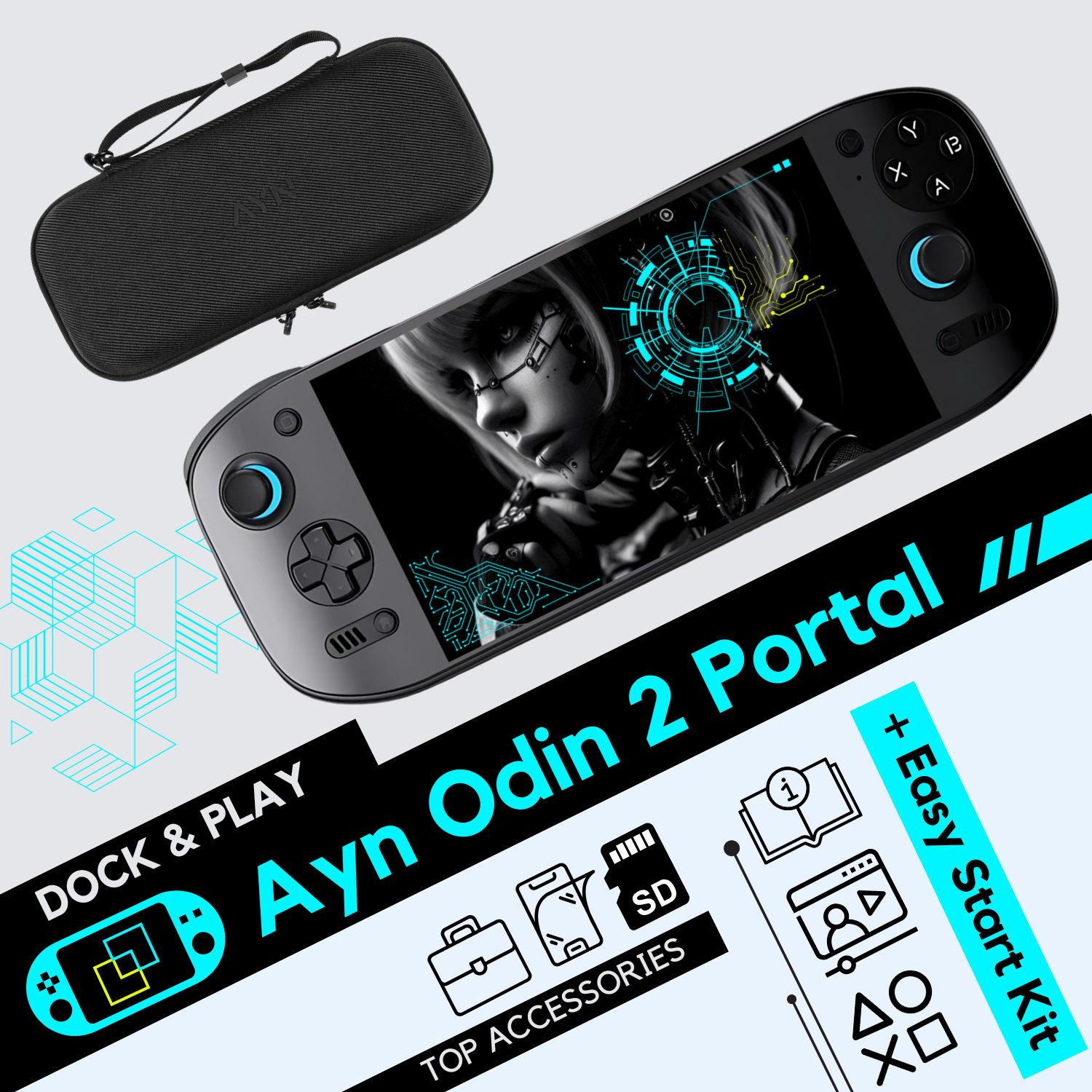 Ayn Odin 2 Portal • Advance Pack - Retrogaming Android Console Ayn Odin 2 Portal • Advance Pack - Retrogaming Android Console