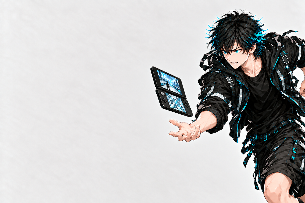 Personnage et console décalés à droite